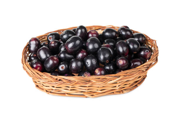 świeże owoce jamun - plum red black food zdjęcia i obrazy z banku zdjęć