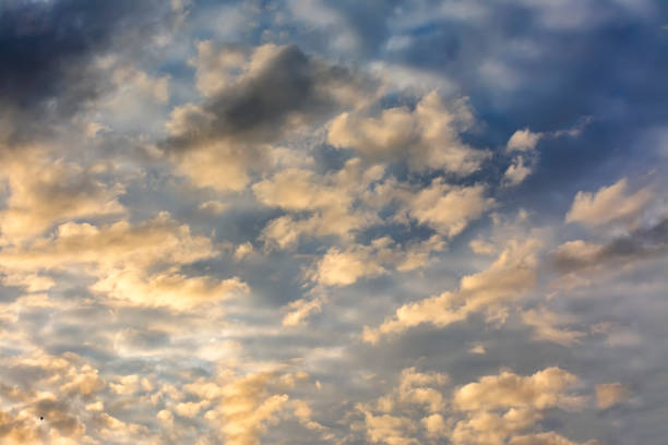 istock Layered clouds in the morning summer sky. 1170085043