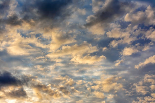 istock Layered clouds in the morning summer sky. 1170085057