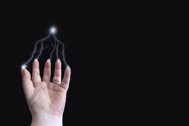 istock electricity emitting from fingers to focused point 1170085760