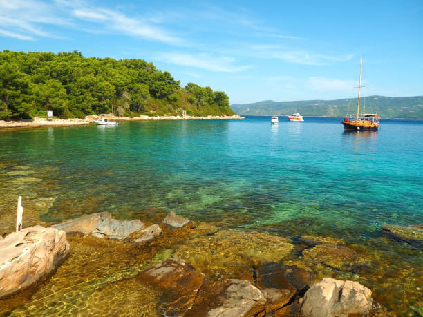istock Paradise Hvar island coastline 1170085803