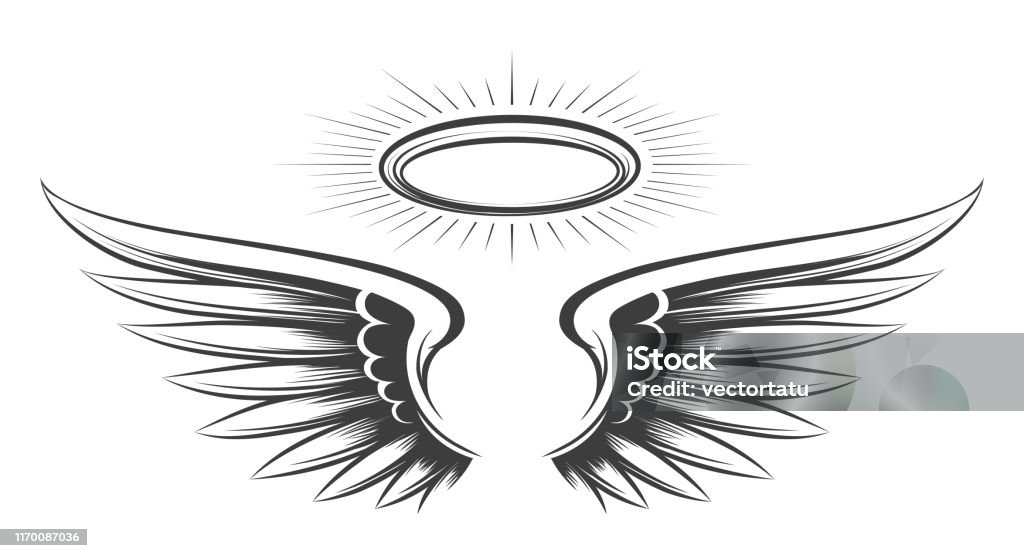 Angel Wings and Halo Tattoo - wide 3