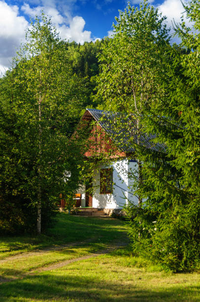 istock Country house and lawn 1170089287