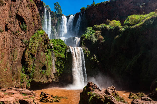 istock Cascade at Cascades D'Ouzoud waterfall rainbow in Morocco, North Africa 1170091898