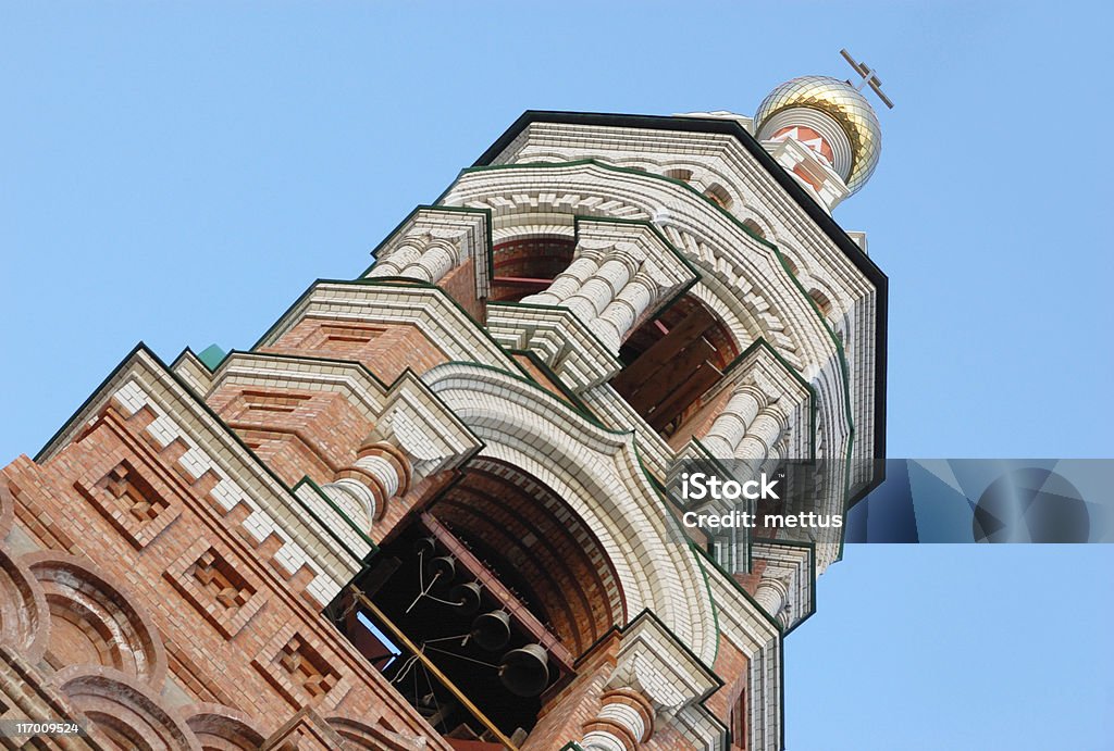 Belltower della Chiesa ortodossa - Foto stock royalty-free di Architettura