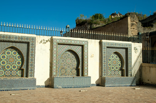 Street scene around Meknes, Morocco