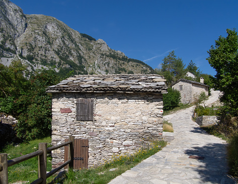 Landscape of Picos de Europa National Park in Spain.