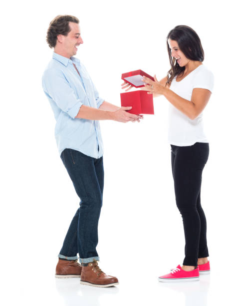istock Husband giving a gift to his wife 1170104503