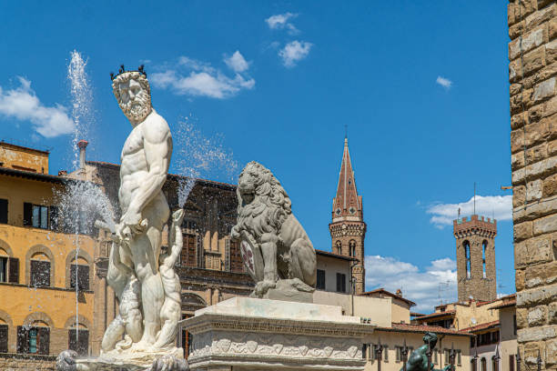 istock Neptune Fountain in Florence 1170104571