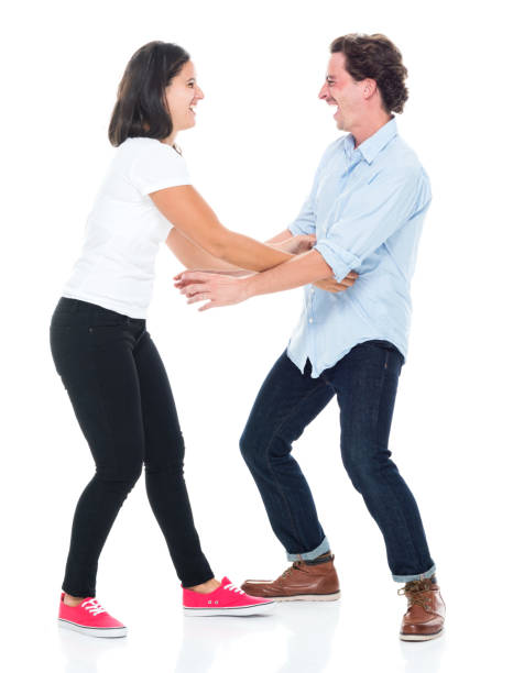 istock Attractive couple are tickling each other 1170104606