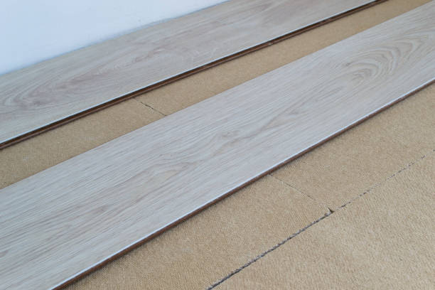 istock Home renovate with vinyl laminate flooring. 1170113029