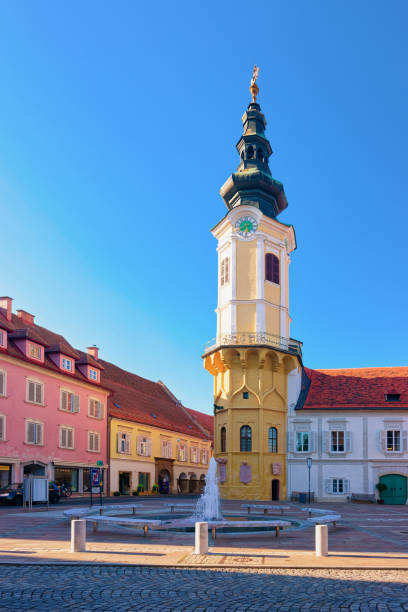 istock Main square with Town Hall in Bad Radkersburg in Austria 1170113128