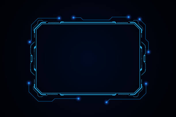 abstract hud ui gui future futuristic screen system virtual design abstract hud ui gui future futuristic screen system virtual design construction frame stock illustrations