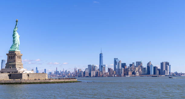 istock Statue of Liberty manhattan building 1170118576