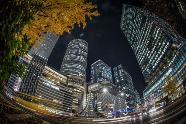 istock Nagoya of night view 1170120399