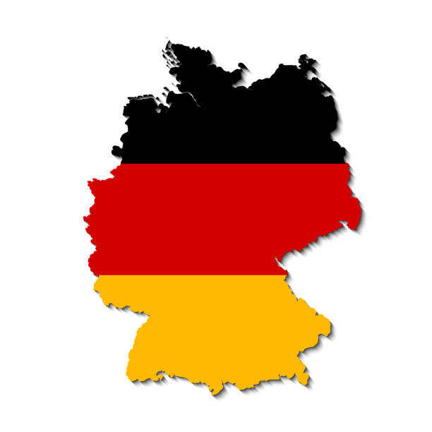 istock Germany map in the color of the flag - stock vector 1170127274
