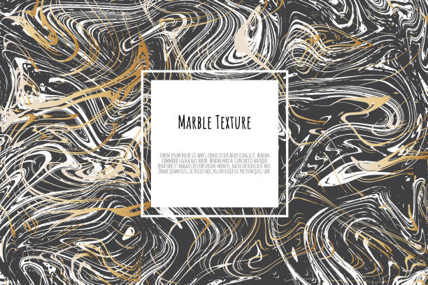 istock Grey, black, white marble template. Trendy pattern, graphic poster, geometric brochure, cards. 1170133415