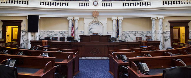 House of Representatives at the Idaho State Capitol Building in Boise, Idaho, USA.