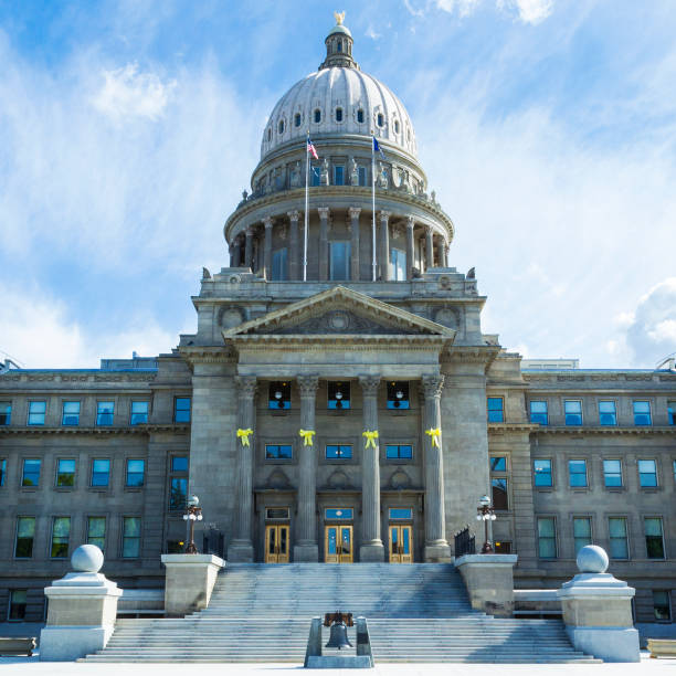 campidoglio dello stato dell'idaho a boise, idaho, stati uniti - idaho state capitol foto e immagini stock