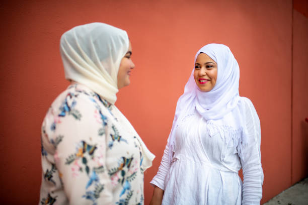 istock Two Muslim friends laughing. 1170138917