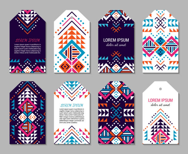 Aztec Tags 130+ Native American Stencil Designs Stock Illustrations, Royalty-Free ...