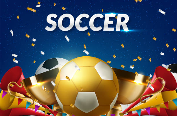 istock football 2020 world championship cup background soccer. Realistic 3d ball 1170145868