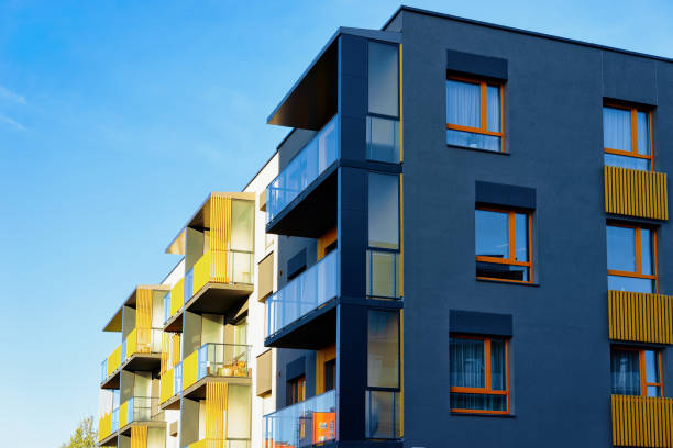 istock Residential apartment house facade and blank place for copy space 1170146006