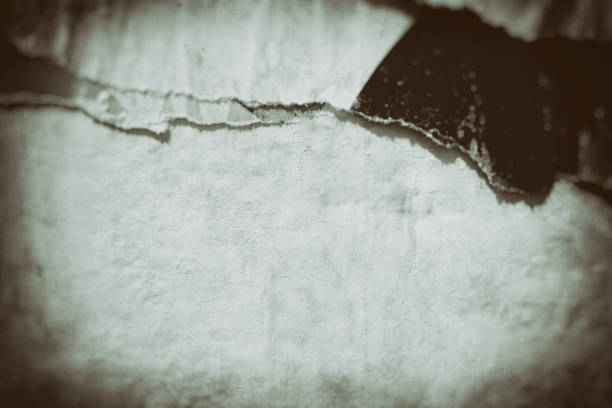 istock Old ripped torn paper crumpled creased posters grunge textures backdrop surface backgrounds placard Black and White stock photo 1170159998