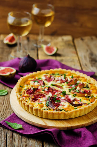 istock Pumpkin ricotta Basil Figs tart with fresh figs 1170160172