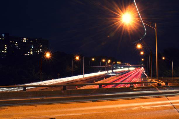 istock Light Trails made from Car lights during the night 1170162442