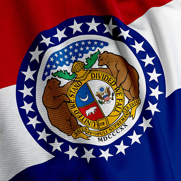 istock Missouri Flag Closeup 117017169