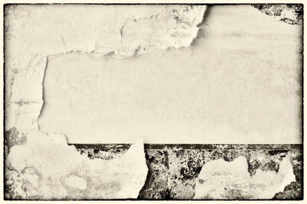 istock Blank old ripped torn crumpled creased posters grunge textures backdrop background frame / Empty space for text 1170171903