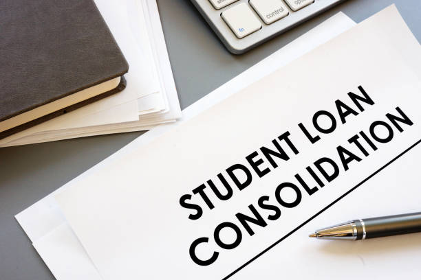 istock Conceptual printed text showing student loan consolidation 1170172941