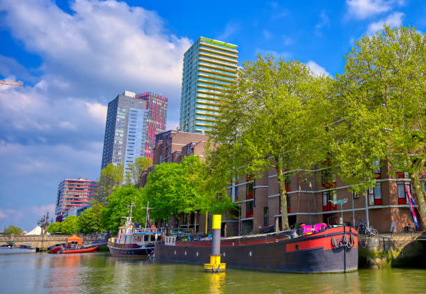 istock Canals and waterways in Rotterdam, the Netherlands 1170178005