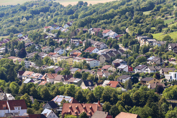 istock Panorama of the settlement from a high point 1170179975