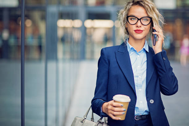 istock Young businesswoman is exiting from office 1170180878