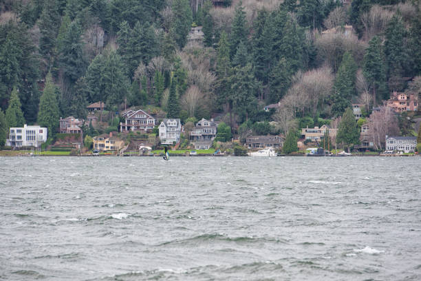 Windy Lake Washington, Mercer Island Washington