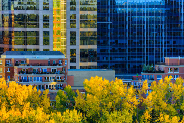 Downtown district in Edmonton, Canada
