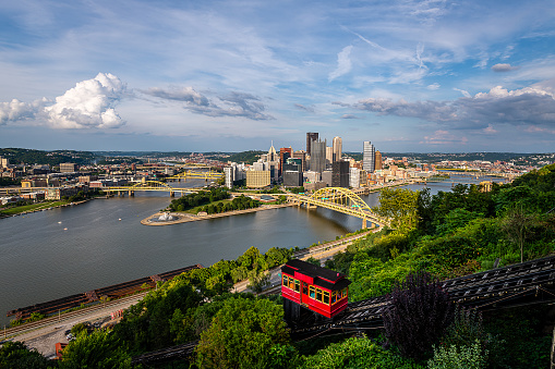 Views of the Pittsburgh skyline from Mount Washington