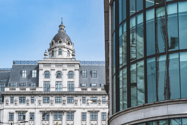istock Victorian house and modern building in London UK 1170190530