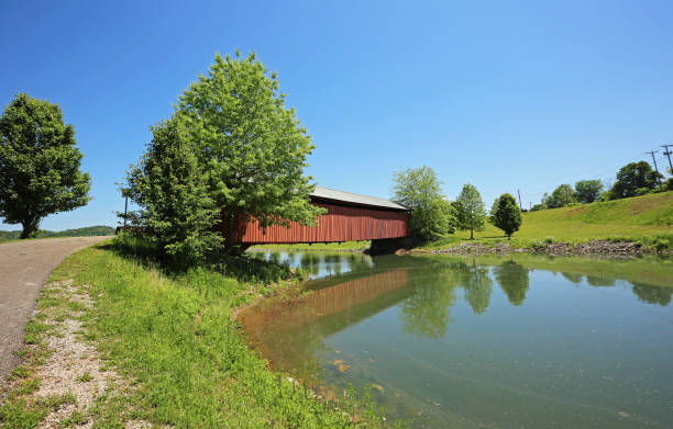 istock The road to Milton Covered Bridge 1170191637