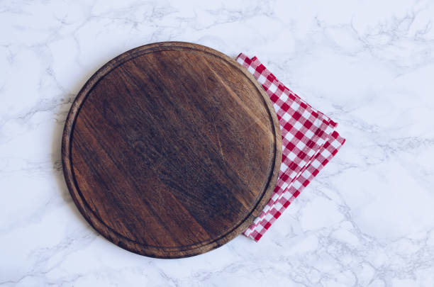 istock Round wooden cutting board 1170192225