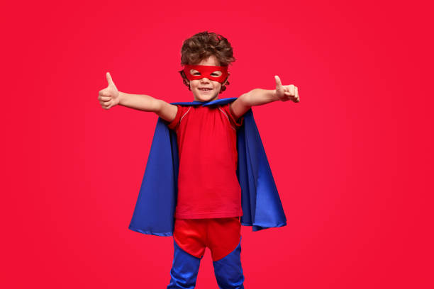 istock Funny superhero gesturing thumbs up 1170192941