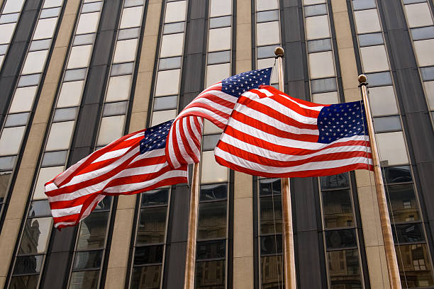 três bandeiras da américa - us state department fotos imagens e fotografias de stock