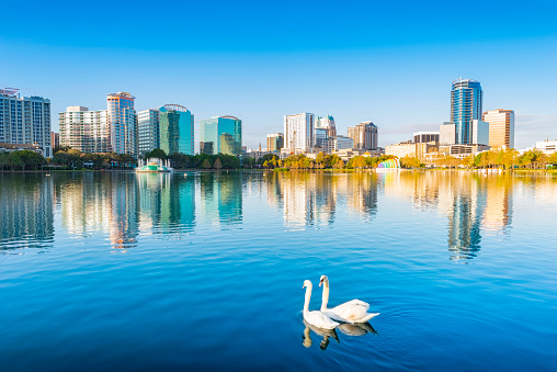 Orlando. Located in Lake Eola Park, Orlando, Florida, USA.