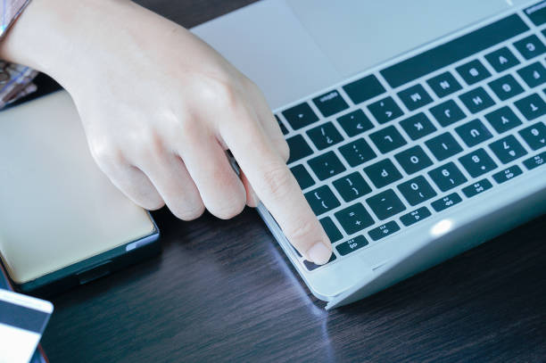 istock Male working with Laptop computer on the table 1170206262