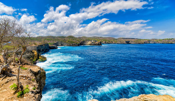 istock Broken beach, Nusa Penida ,Indonesia. Rock coastline 1170211627