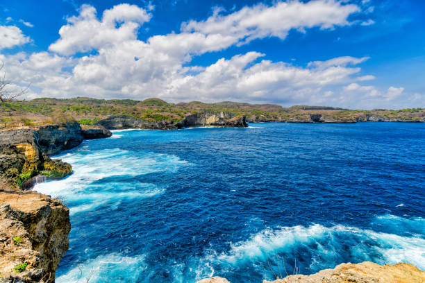 istock Broken beach, Nusa Penida ,Indonesia. Rock coastline 1170211635
