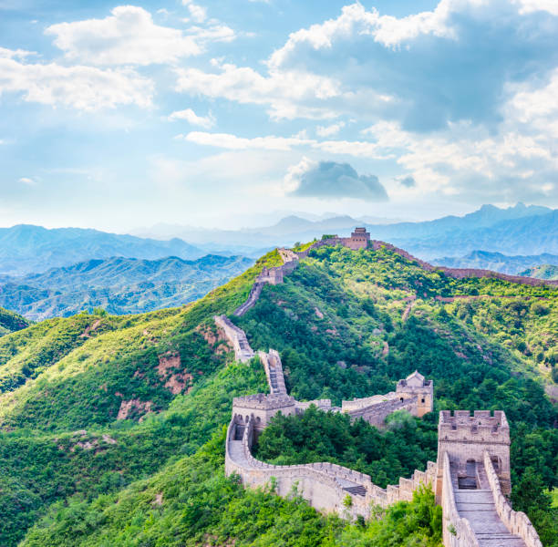 la gran muralla china - badaling fotografías e imágenes de stock