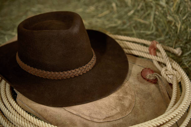 istock Cowboy Hat, Leather Chaps and Rope 1170216544